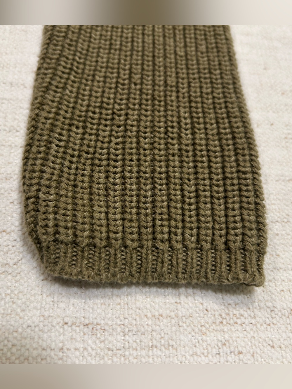 Universal Thread Olive Open-Front Ribbed Cardigan - Picture 4 of 4